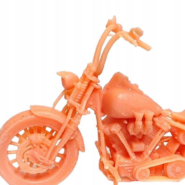 1:64 Miniatur-Motorradmodell aus Harz für Dioramen und kreative Dekorationen