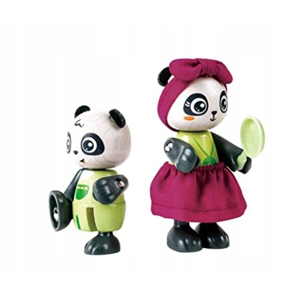 Green Planet Explorers Nachhaltiges Panda-Bambushaus aus Holz für Kinder
