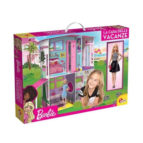 Barbie Sommervilla mit Puppe – Holzhaus für kreative Mädchen ab 3 Jahren