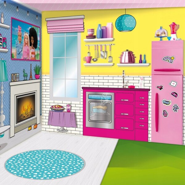 Barbie Sommervilla mit Puppe – Holzhaus für kreative Mädchen ab 3 Jahren