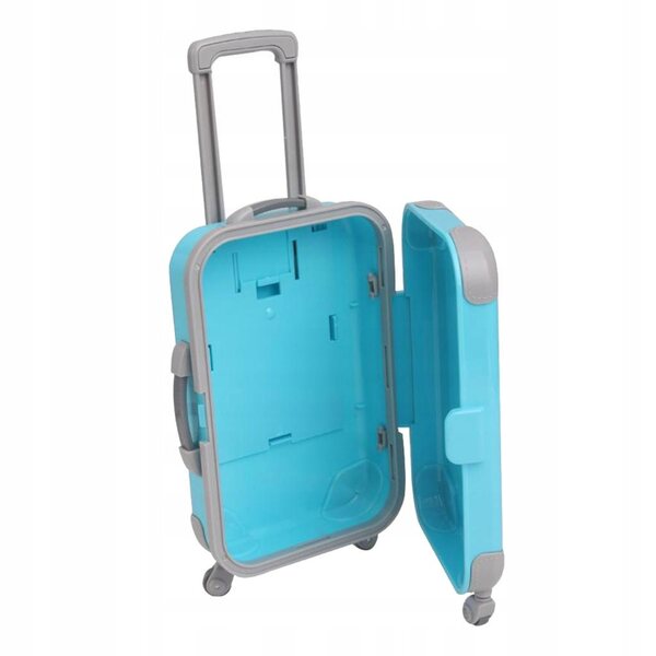 Mini-Holzkoffer für 18-Zoll-Puppen – blaues Reiseaccessoire für Mädchen