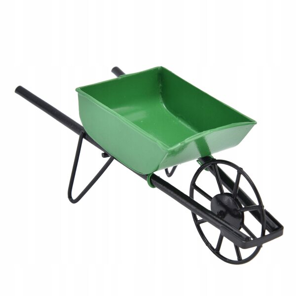 Miniataura Carriola da Giardino 1:12 per Casa delle Bambole, Decorazione in Metallo