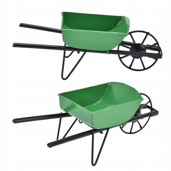 Miniataura Carriola da Giardino 1:12 per Casa delle Bambole, Decorazione in Metallo