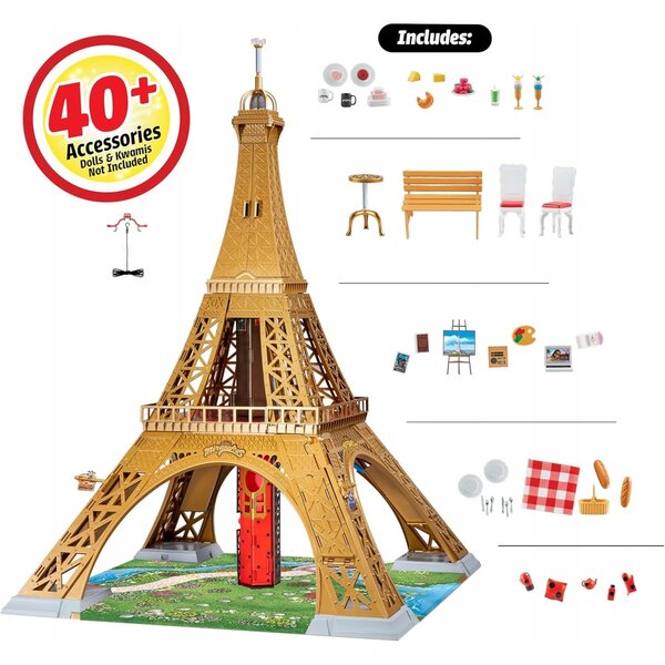 Miraculous Biedronka i Czarny Kot – Großer Eiffelturm 120 cm mit Spielzeughaus