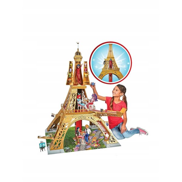 Miraculous Biedronka i Czarny Kot - Grande Torre Eiffel 120 cm con Casa Giocattolo