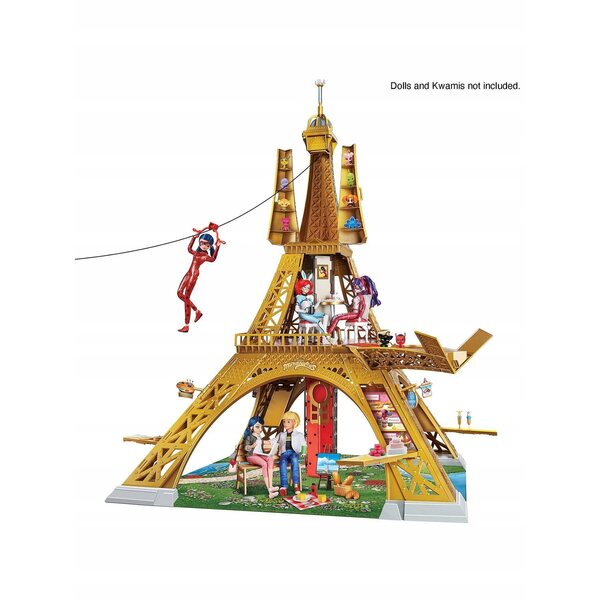 Miraculous Biedronka i Czarny Kot - Grande Torre Eiffel 120 cm con Casa Giocattolo