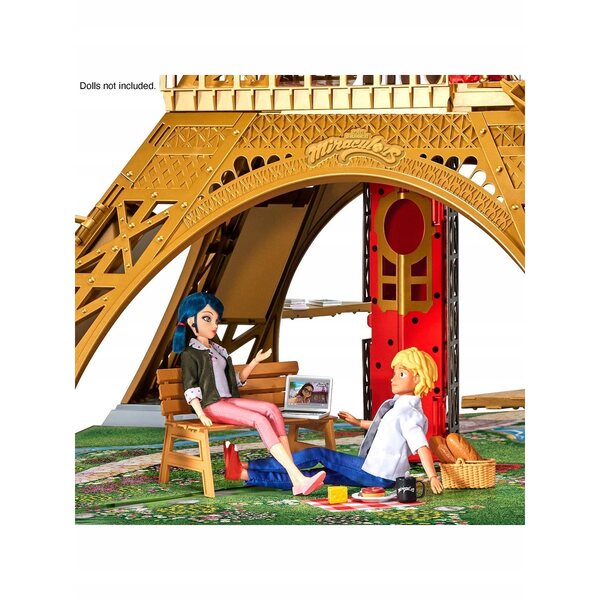 Miraculous Biedronka i Czarny Kot - Grande Torre Eiffel 120 cm con Casa Giocattolo