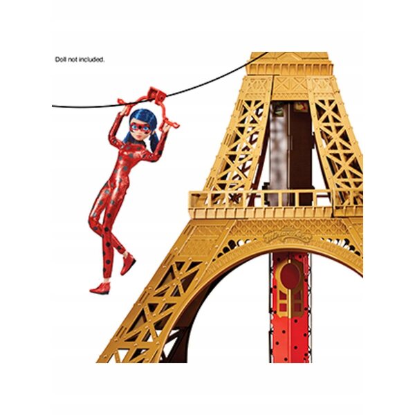 Miraculous Biedronka i Czarny Kot - Grande Torre Eiffel 120 cm con Casa Giocattolo