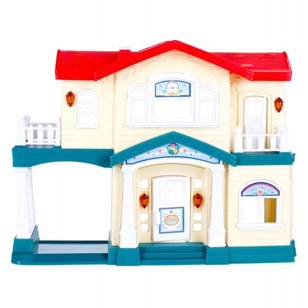 Casa delle bambole Mega Creative 19 cm con luci e accessori per bambini 3+