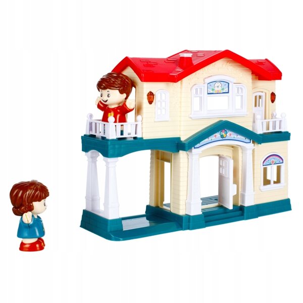 Casa delle bambole Mega Creative 19 cm con luci e accessori per bambini 3+