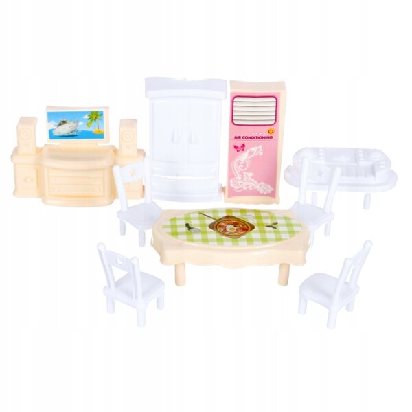 Casa delle bambole Mega Creative 19 cm con luci e accessori per bambini 3+