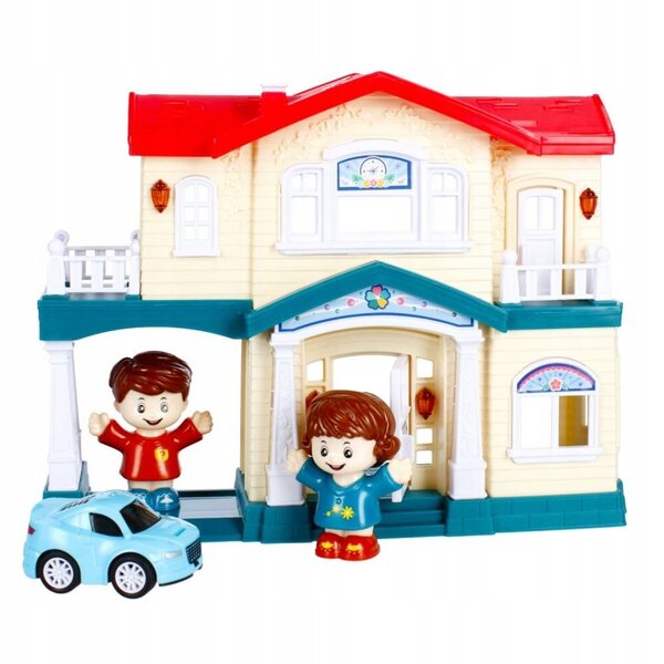 Casa delle bambole Mega Creative 19 cm con luci e accessori per bambini 3+