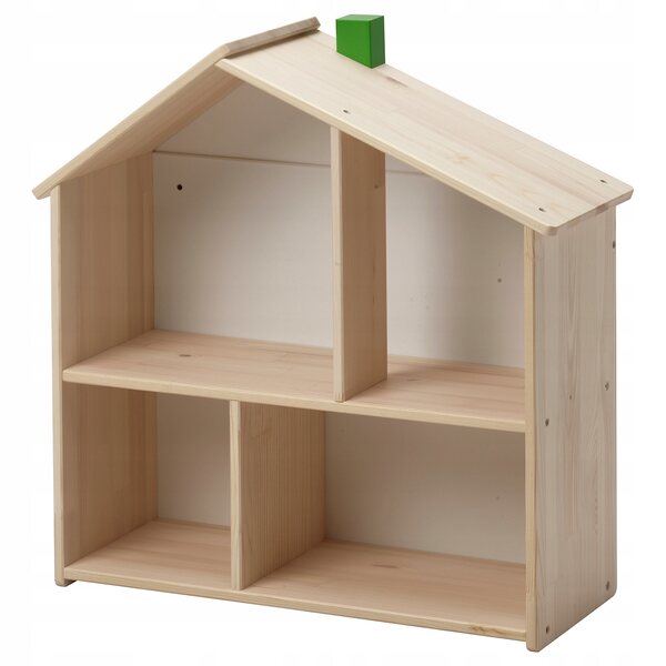 FLISAT IKEA casa delle bambole in pino come mensola da parete per bambini
