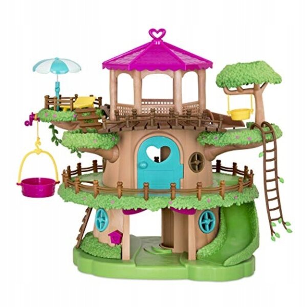 Li'l Woodzeez 22-teiliges Baumhaus-Set mit Aufzug für Kinder ab 3 Jahren