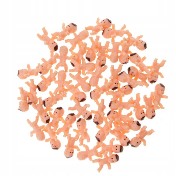 60 Stück Mini-Babypuppen für Babyparty- und Taufdekorationen