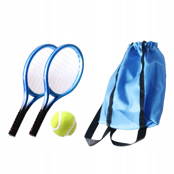 1:12 Miniatur-Tennisset mit Schläger und Bällen für Puppendomänen