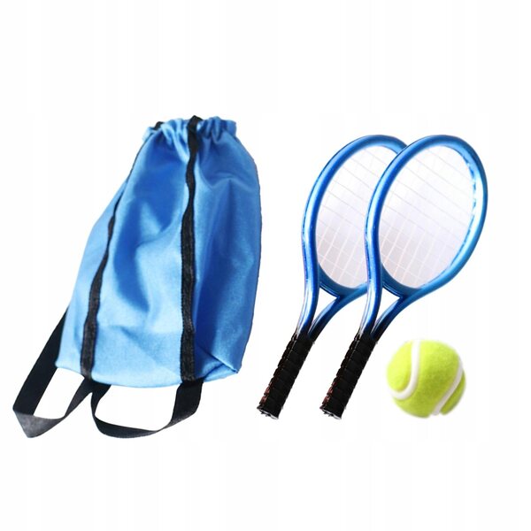 1:12 Miniatur-Tennisset mit Schläger und Bällen für Puppendomänen