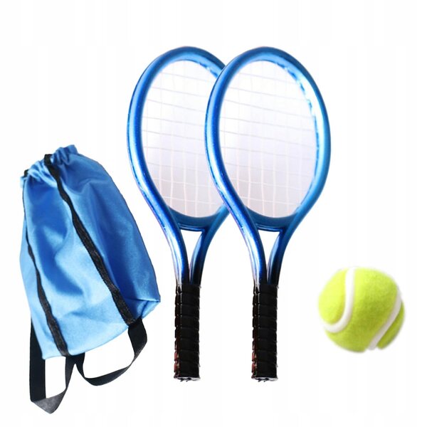 1:12 Miniatur-Tennisset mit Schläger und Bällen für Puppendomänen