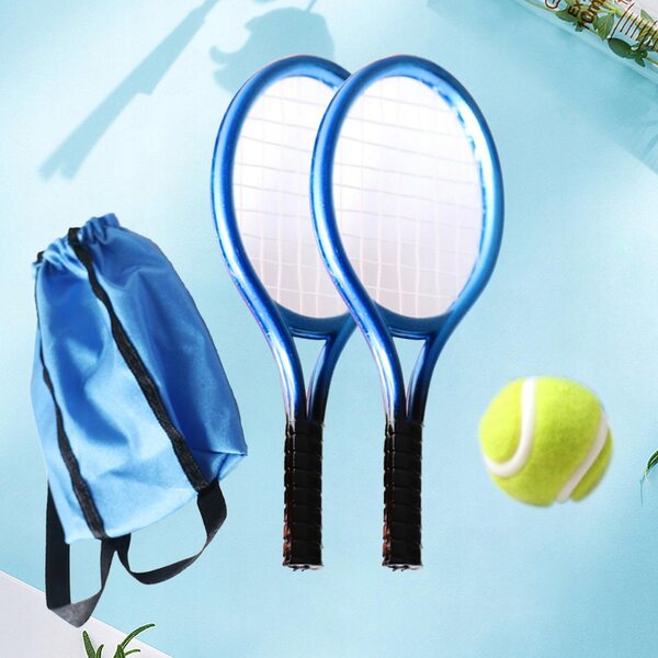 1:12 Miniatur-Tennisset mit Schläger und Bällen für Puppendomänen