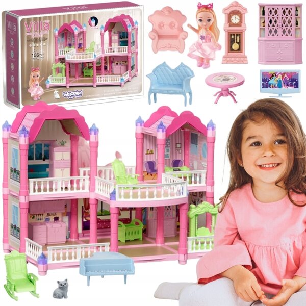 Cottage für Woopie Willa Puppengarten 30 cm mit Lichteffekten