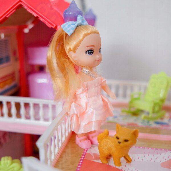 Cottage für Woopie Willa Puppengarten 30 cm mit Lichteffekten