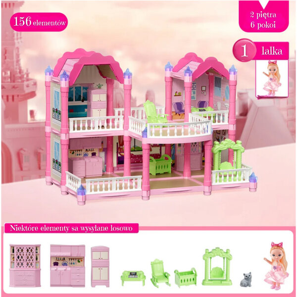 Cottage für Woopie Willa Puppengarten 30 cm mit Lichteffekten
