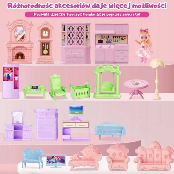 Cottage für Woopie Willa Puppengarten 30 cm mit Lichteffekten