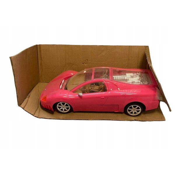Rosa Spielzeugauto für LEAN Toys-Puppen mit Zubehör, sicher und CE-zertifiziert