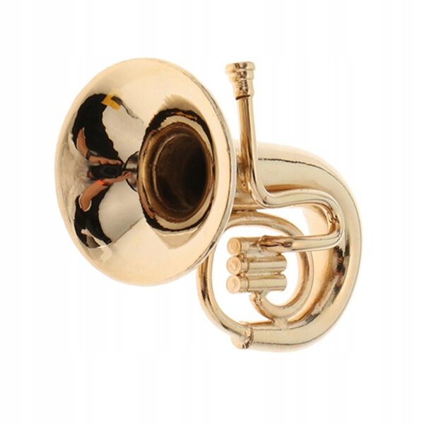 Modello Miniatura Tuba in Metallo per Casa delle Bambole Scala 1:12