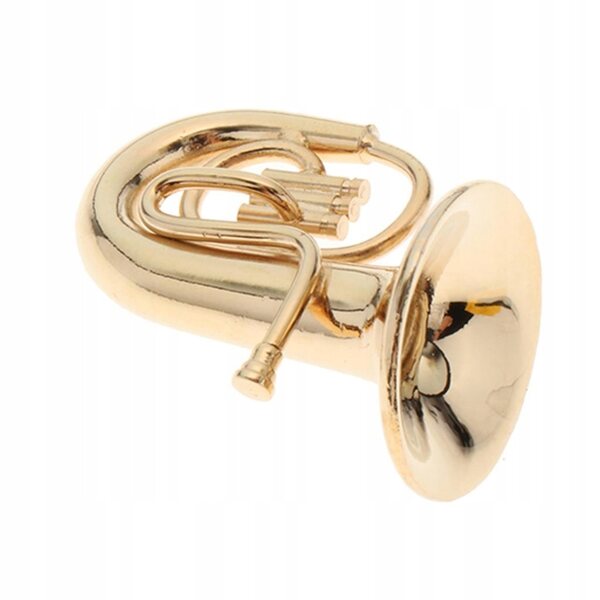 Modello Miniatura Tuba in Metallo per Casa delle Bambole Scala 1:12