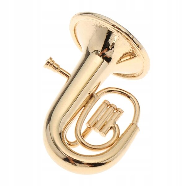Modello Miniatura Tuba in Metallo per Casa delle Bambole Scala 1:12