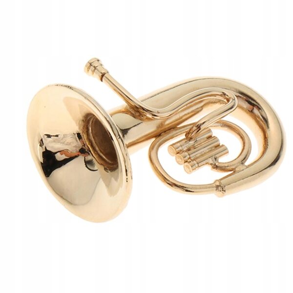 Modello Miniatura Tuba in Metallo per Casa delle Bambole Scala 1:12