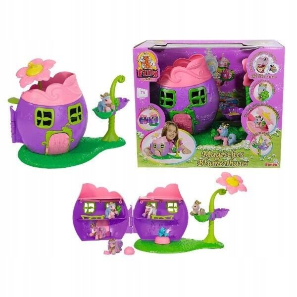 Filly Elves Magisches Blumenhaus Simba mit Karussell und Zubehör für Kinder