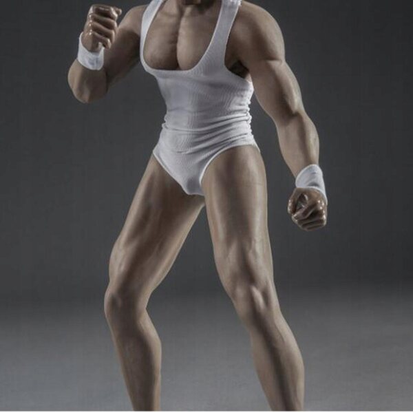 Figura Maschile 1:6 in Silicone Super Elastica con Corpo Muscoloso e Articolazioni