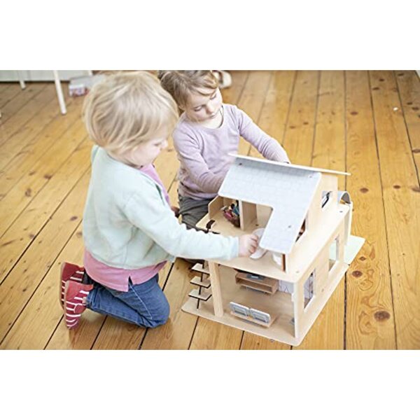 Eichhorn 2-stöckiges Puppenhaus aus Holz – zurückgegebenes Produkt