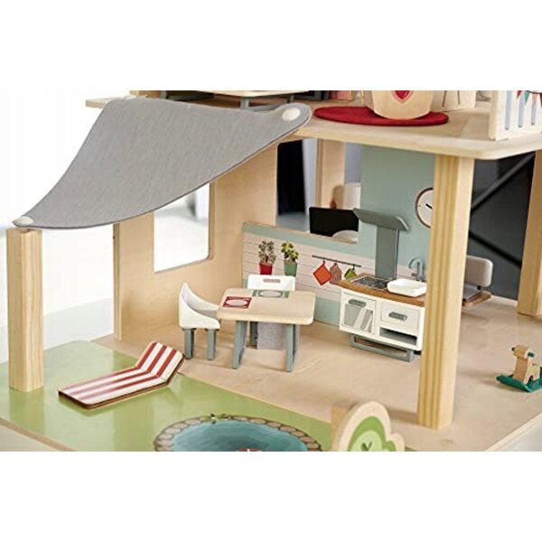 Eichhorn 2-stöckiges Puppenhaus aus Holz – zurückgegebenes Produkt