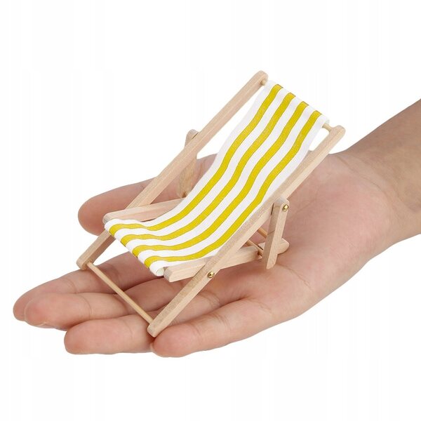 Mini Mobili Pieghevoli per Case delle Bambole 1/12 in Legno e Tessuto