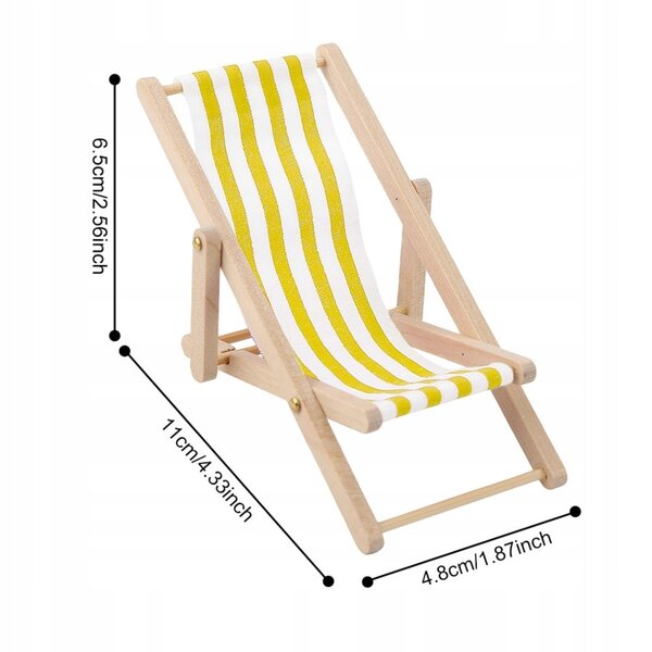 Mini Mobili Pieghevoli per Case delle Bambole 1/12 in Legno e Tessuto