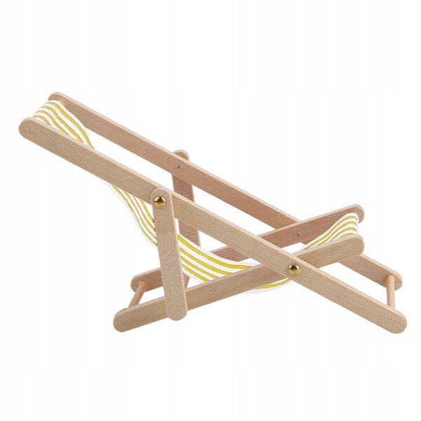 Mini Mobili Pieghevoli per Case delle Bambole 1/12 in Legno e Tessuto