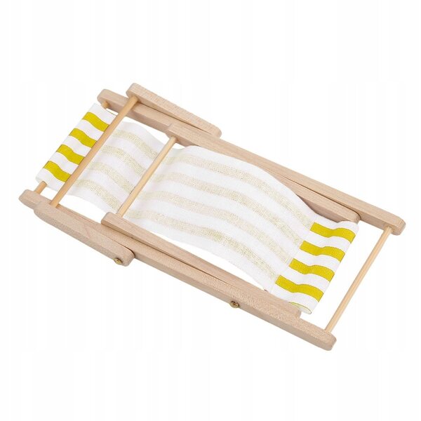 Mini Mobili Pieghevoli per Case delle Bambole 1/12 in Legno e Tessuto