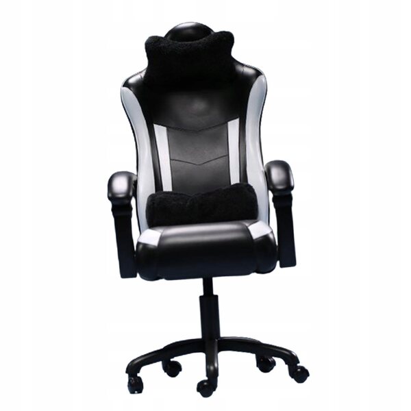 Fotel Gaming Miniatur 1:6 mit Kissen für Figuren 12 Zoll schwarz