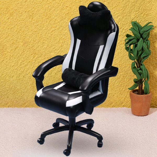 Fotel Gaming Miniatur 1:6 mit Kissen für Figuren 12 Zoll schwarz