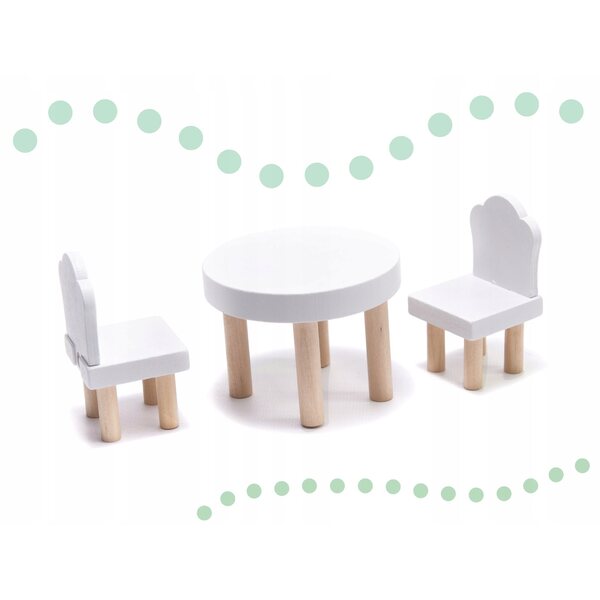 Dollhouse XXL in Legno con LED Stile Boho e Accessori Completi per Bambini
