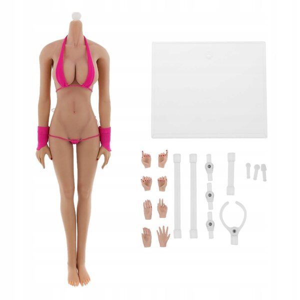Figura femminile 1/6 con corpo flessibile e pelle in gomma per collezionisti