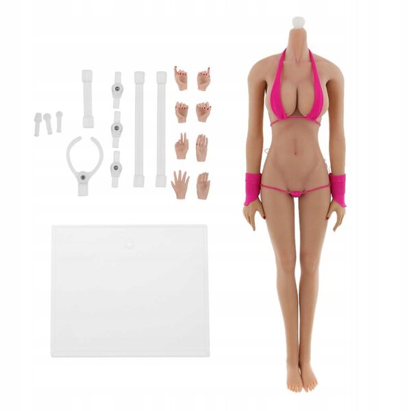 Figura femminile 1/6 con corpo flessibile e pelle in gomma per collezionisti