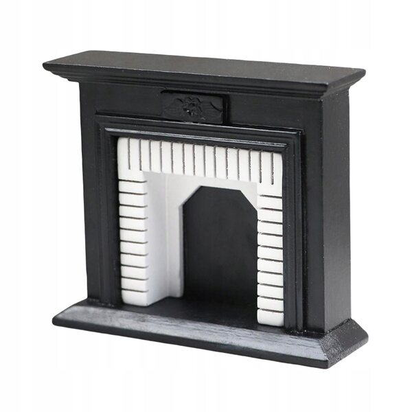 Miniatura Caminetto in Legno per Casa delle Bambole Scala 1/12 - Accessorio Decorativo