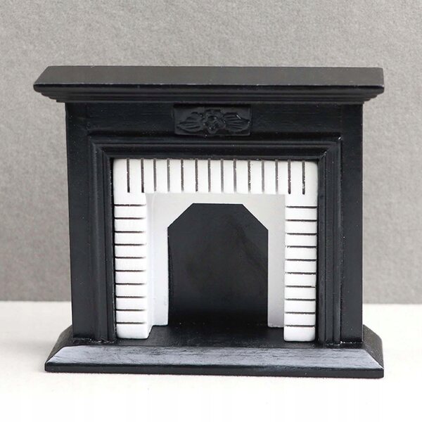 Miniatura Caminetto in Legno per Casa delle Bambole Scala 1/12 - Accessorio Decorativo