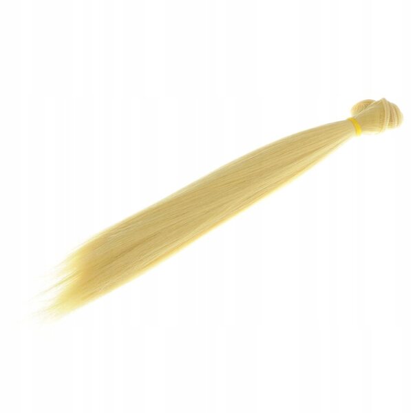 Goldene synthetische Peruca für BJD-Puppen, DIY glattes Haar, Modeaccessoire