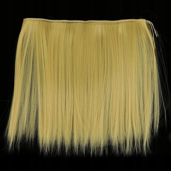 Goldene synthetische Peruca für BJD-Puppen, DIY glattes Haar, Modeaccessoire