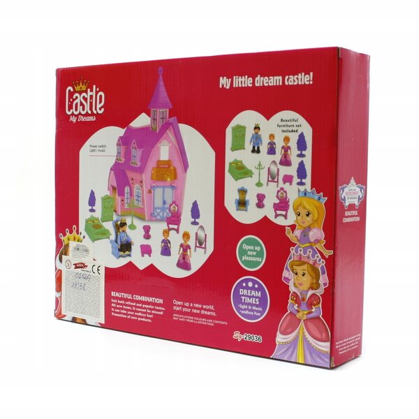 Casa delle bambole Midex 30 cm con effetti luminosi e sonori